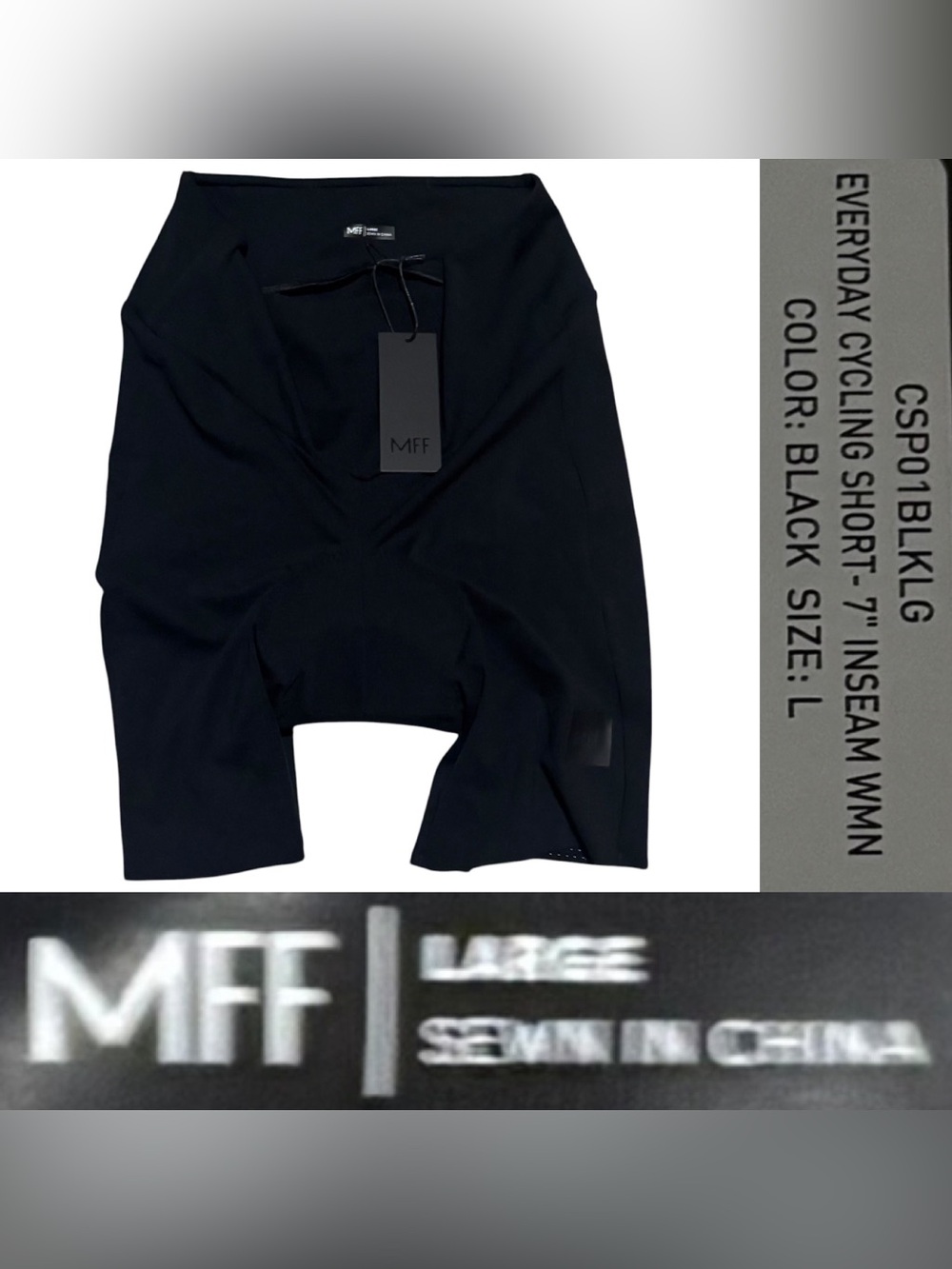 NWT MFF Machines for Freedom Everyday Cycling Short Women’s Size Large In Black - Picture 2 of 8